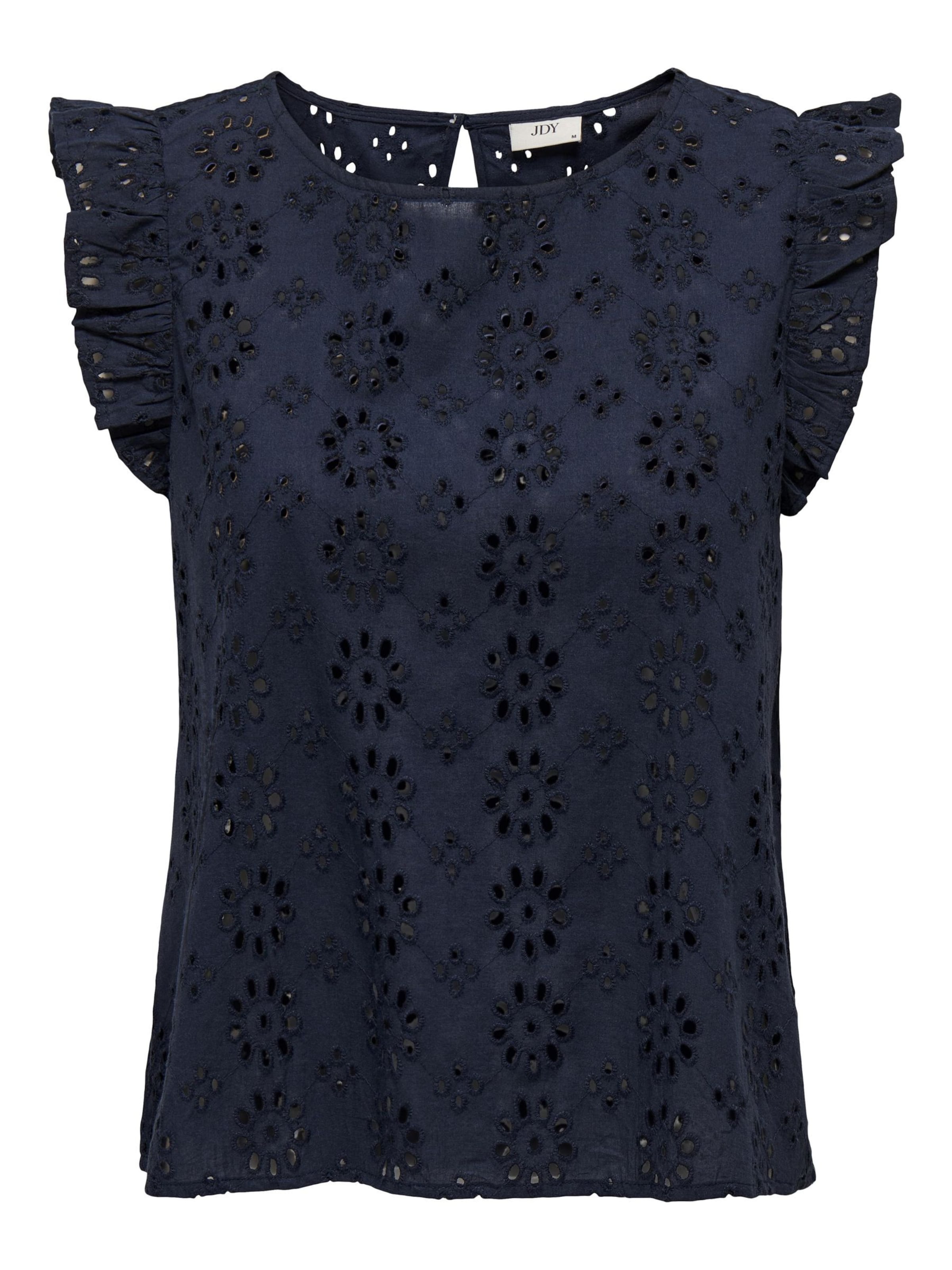 JDY - Blusa 'JDYVola' em azul: frente