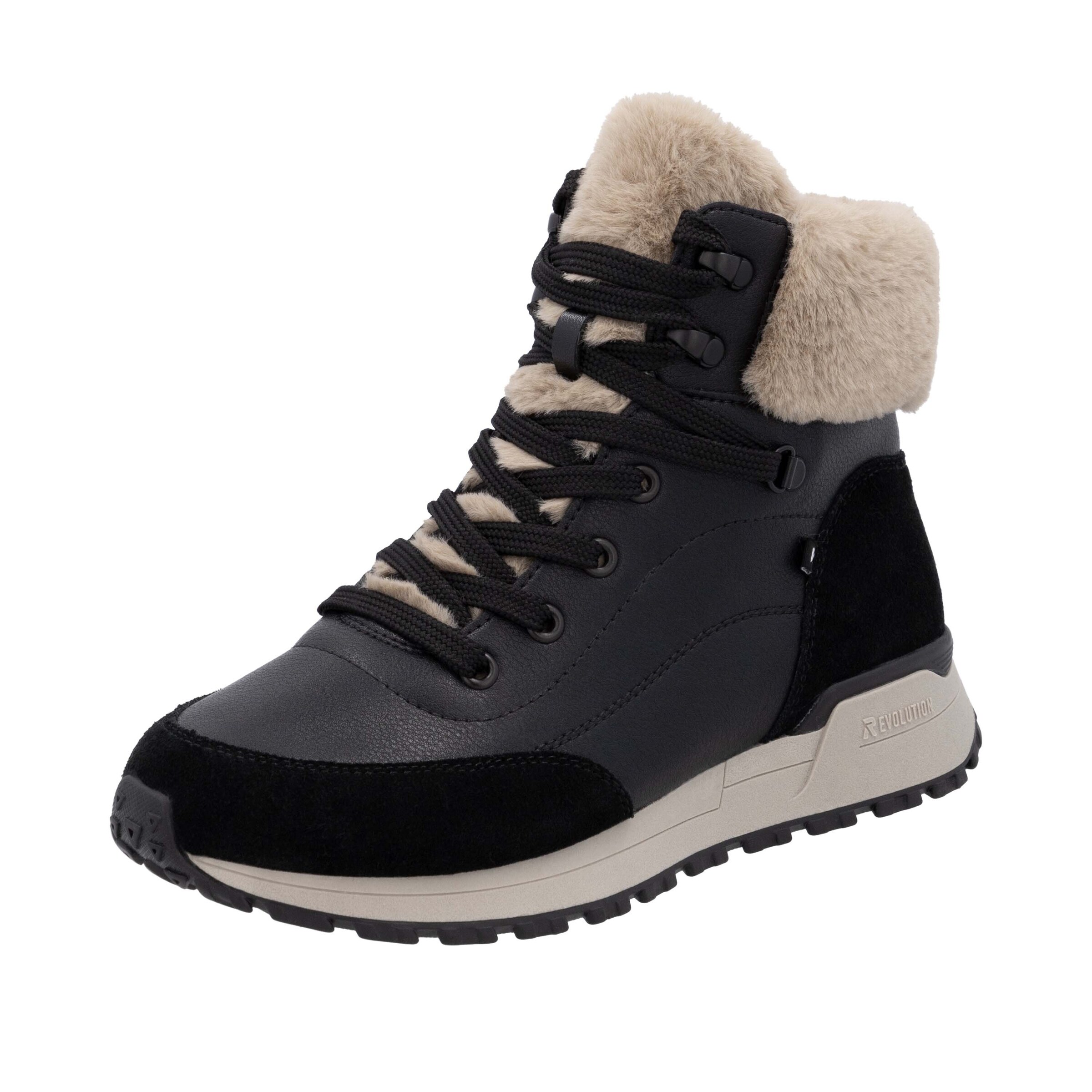 Bottines à lacets Rieker Sport en noir : devant