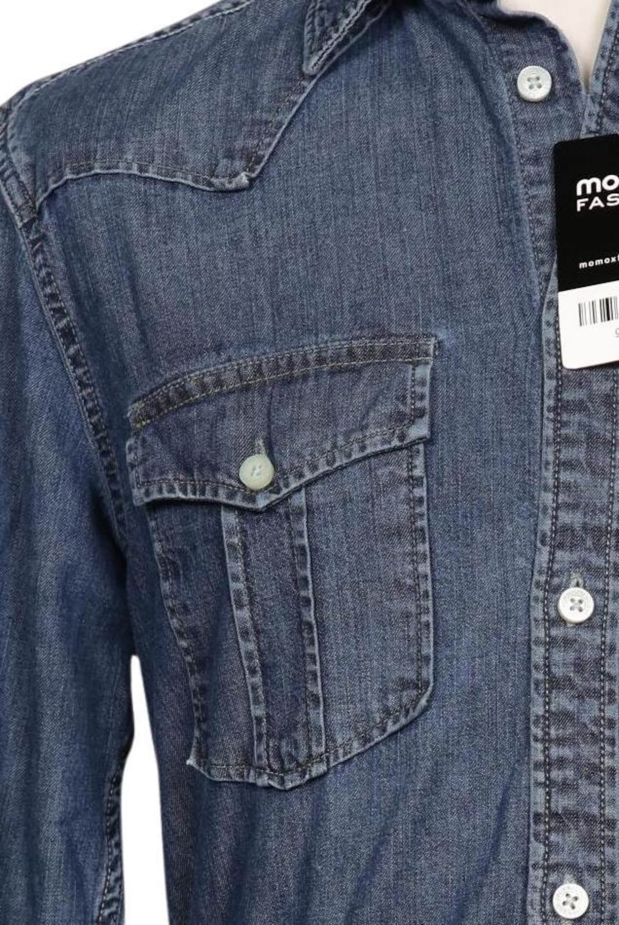 JACK & JONES Button Up Shirt in M in Blue