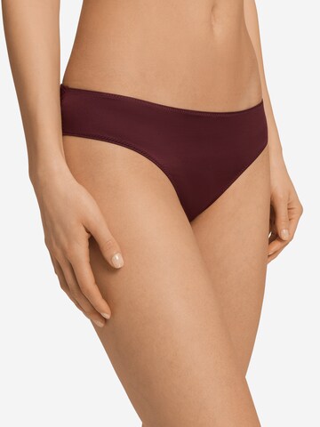 Slip 'Lilith' Hanro en rouge : devant