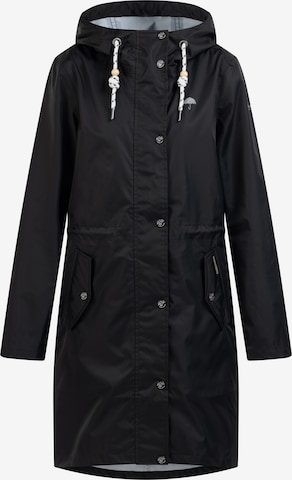 Manteau mi-saison Schmuddelwedda en noir : devant