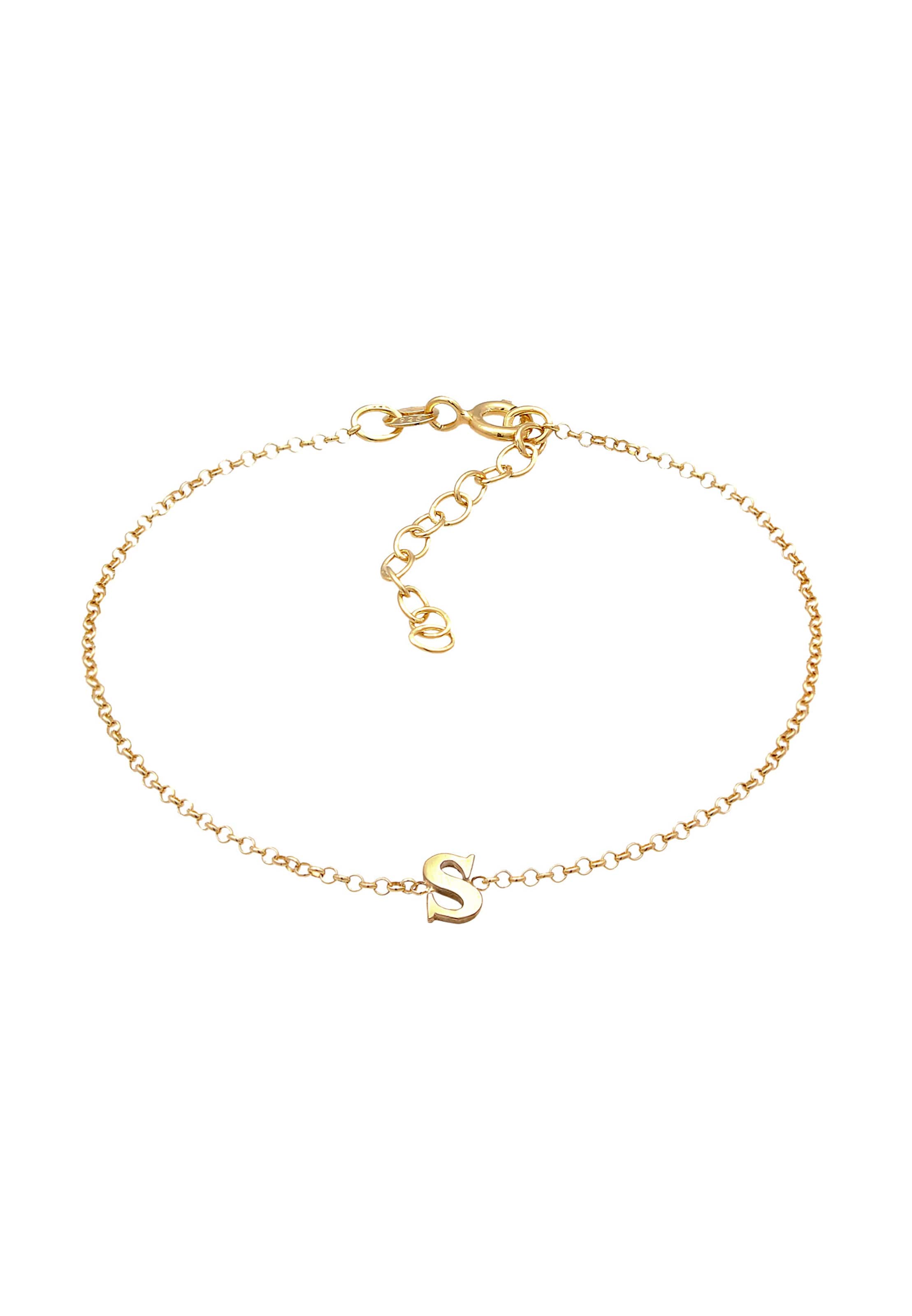 ELLI Bracelet 'S' in Gold: front