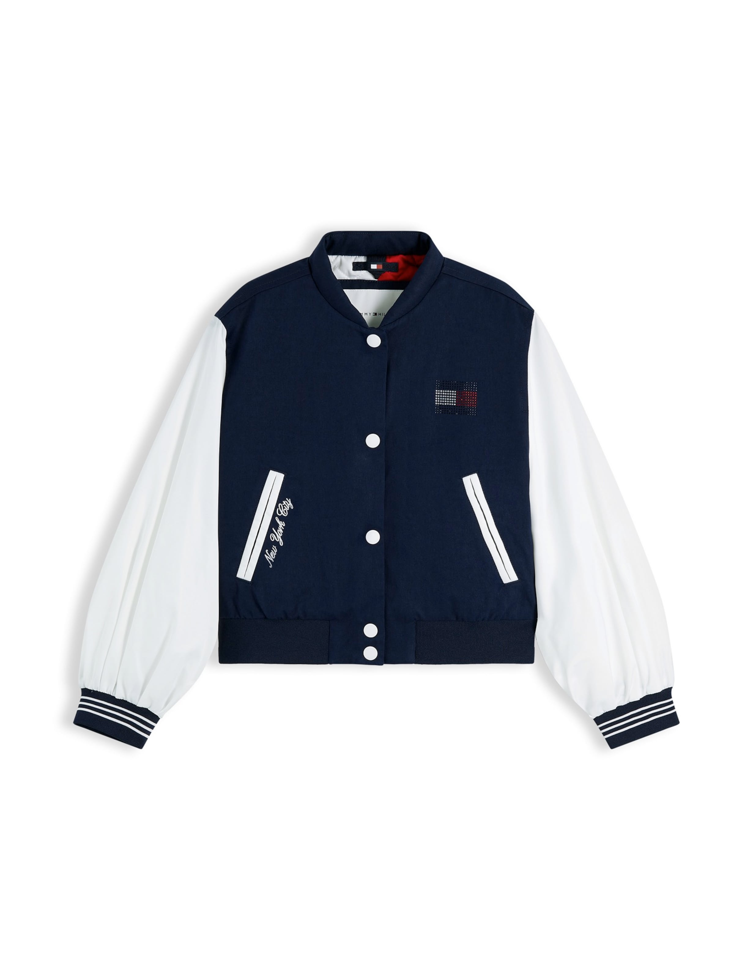 TOMMY HILFIGER Φθινοπωρινό και ανοιξιάτικο μπουφάν σε μπλε: μπροστά