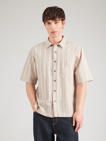 TIMBERLAND Comfort Fit Риза в кафяво: отпред