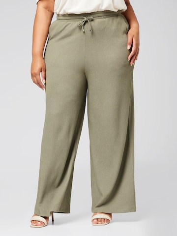Guido Maria Kretschmer Curvy Loose fit Pants 'Ines' in Green: front