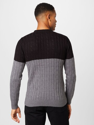 BRAVE SOUL Sweater in Grey