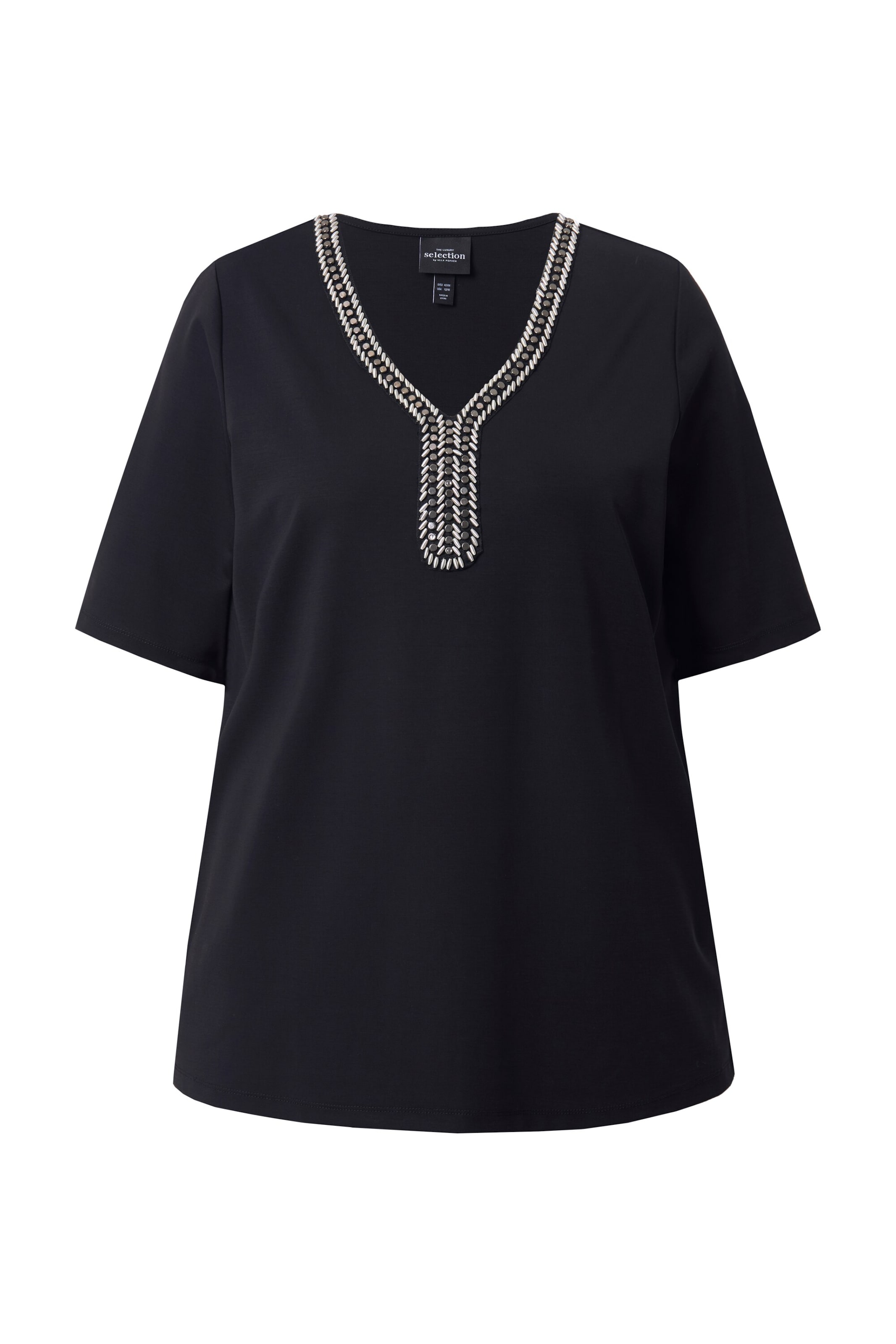 Ulla Popken Shirt in Black: front