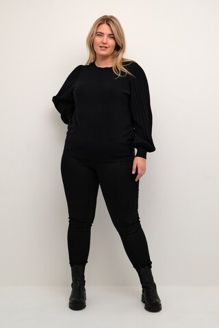 KAFFE CURVE Sweater 'Cloni' in Black