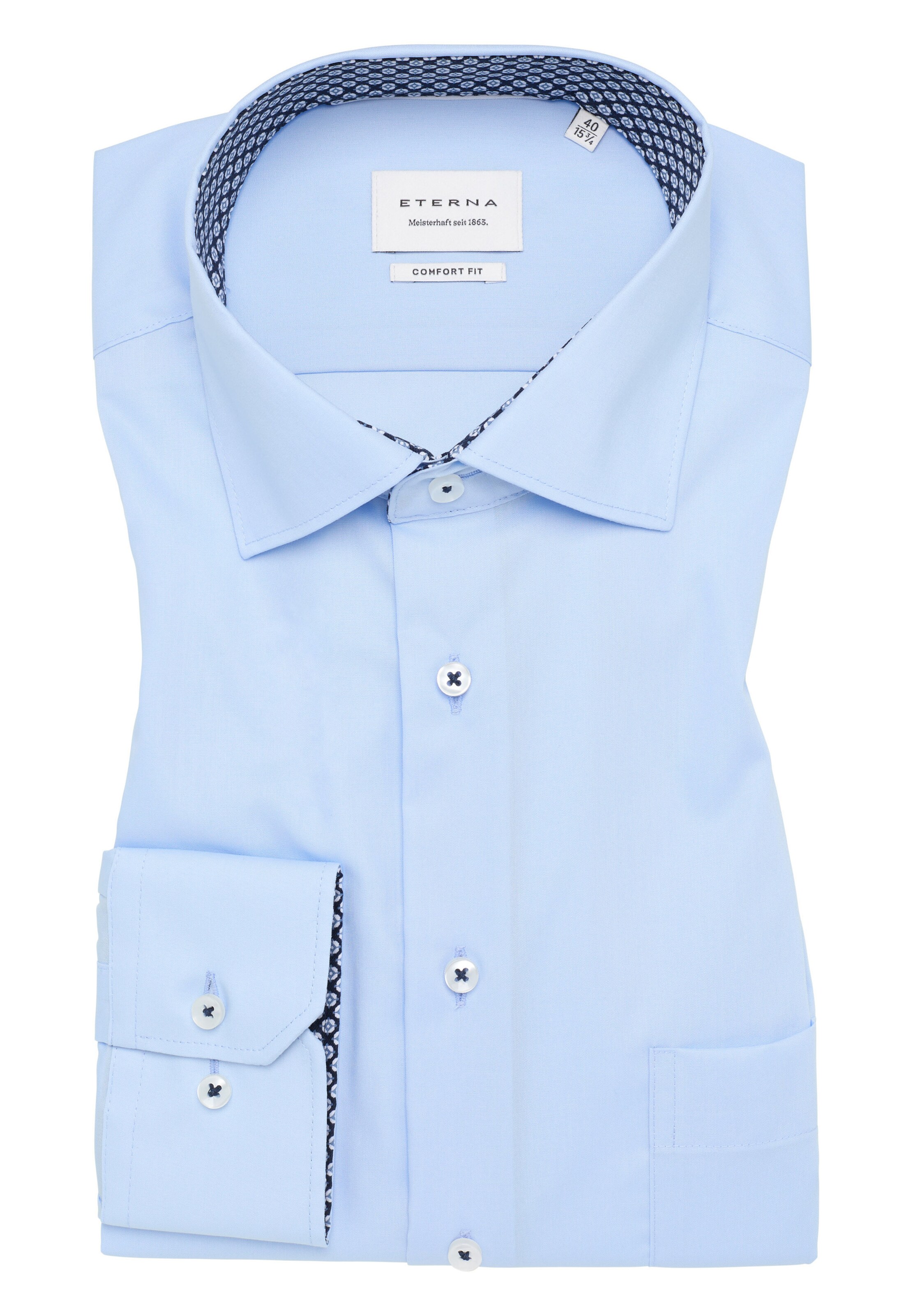 ETERNA Comfort fit Business Shirt in Blue