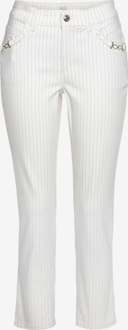 MAC Slim fit Jeans in White: front