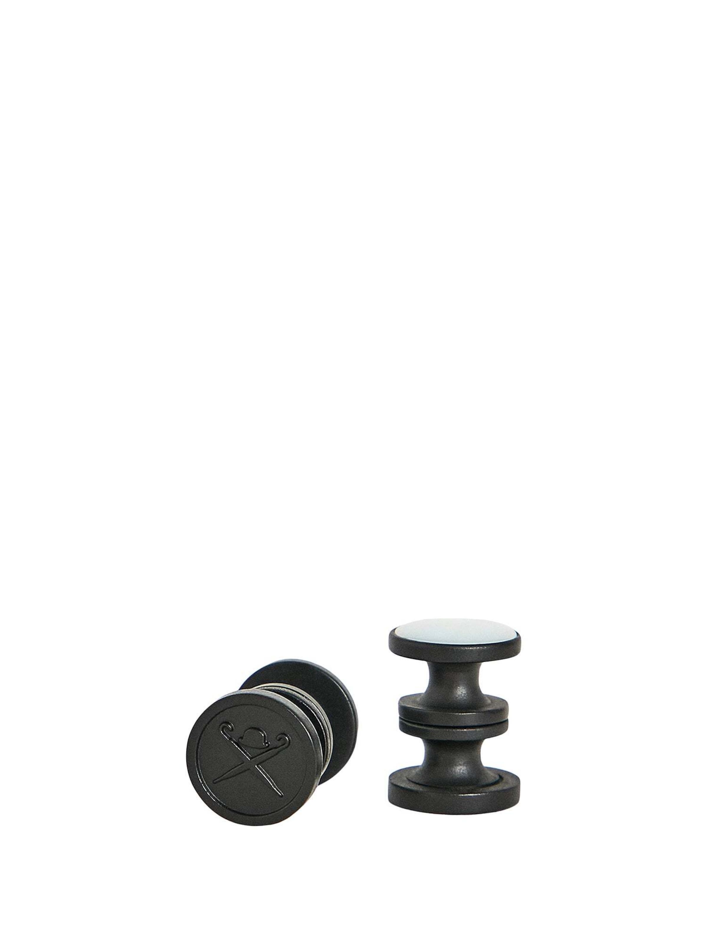 Hackett London Manchetknopen 'Bachelor Studs' in Zwart
