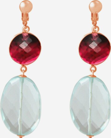 Boucles d'oreilles Gemshine en bleu : devant