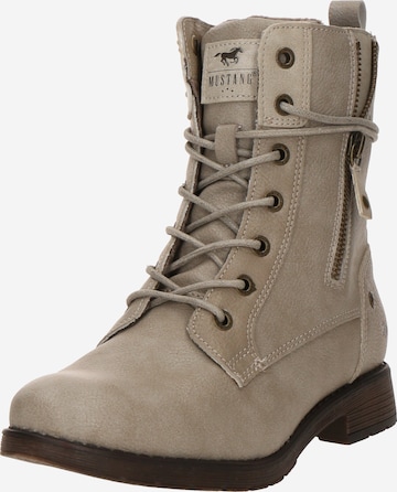 pelēks MUSTANG Sienamie zābaki: no priekšpuses