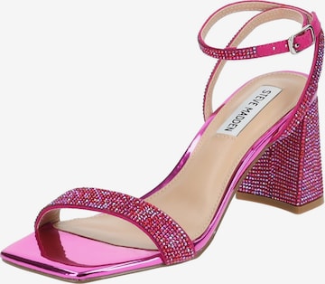 STEVE MADDEN Strap Sandals in Pink: front