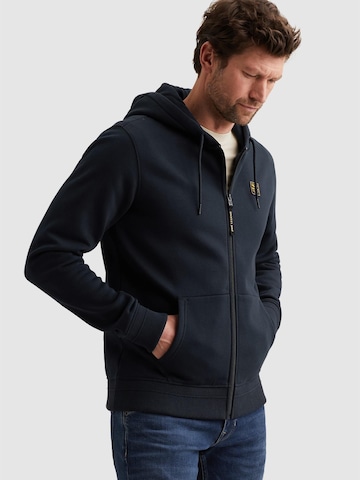 PME Legend Sweatshirt 'PME LEGEND - Sweat jacket with hood and zipper closure' in Blauw