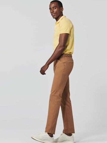 Coupe slim Pantalon chino 'Chicago' MEYER en orange