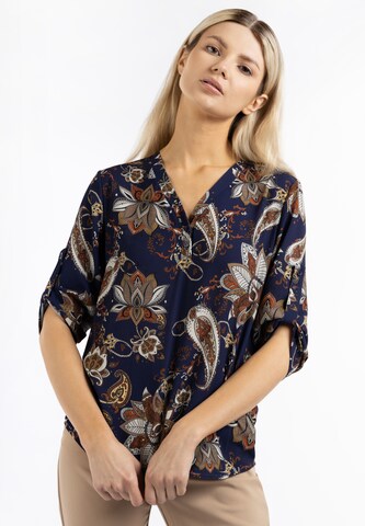 Usha Blouse in Blauw: voorkant