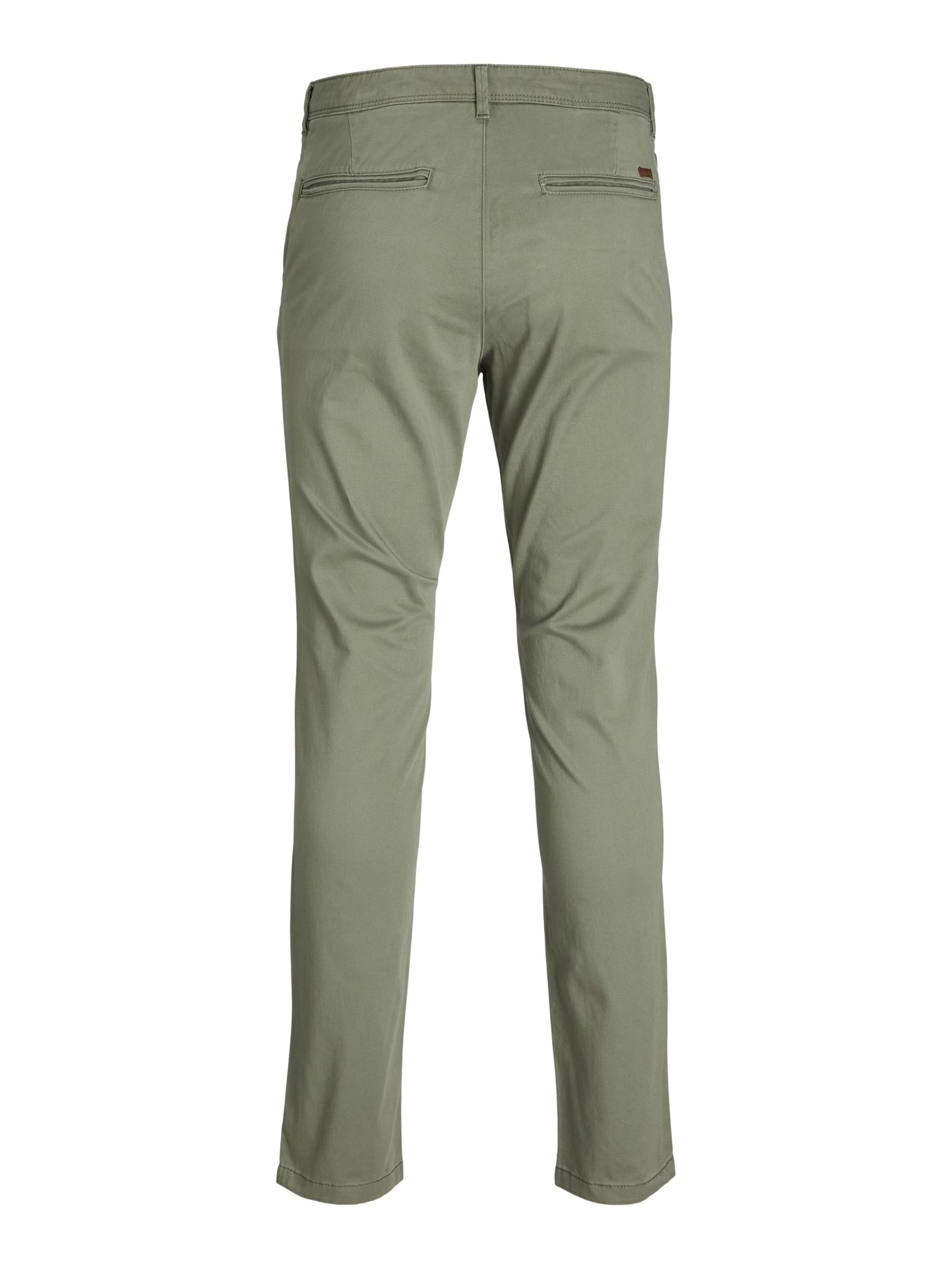 Coupe slim Pantalon chino 'JJIMarco JJBowie' JACK & JONES en vert