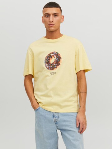 JACK & JONES - Camiseta en amarillo: frente