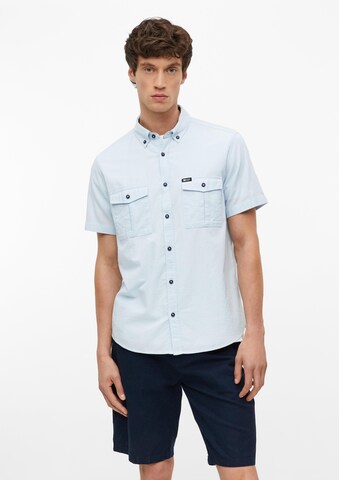 s.Oliver Regular fit Button Up Shirt in Blue: front