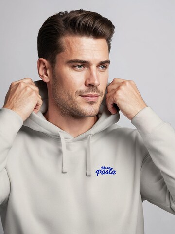 Neverless Sweatshirt 'More Pasta' in Beige