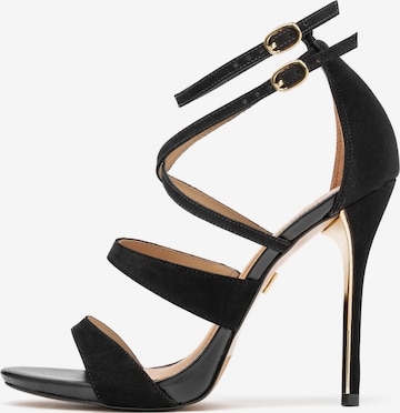 Kazar Strap sandal in Black: front