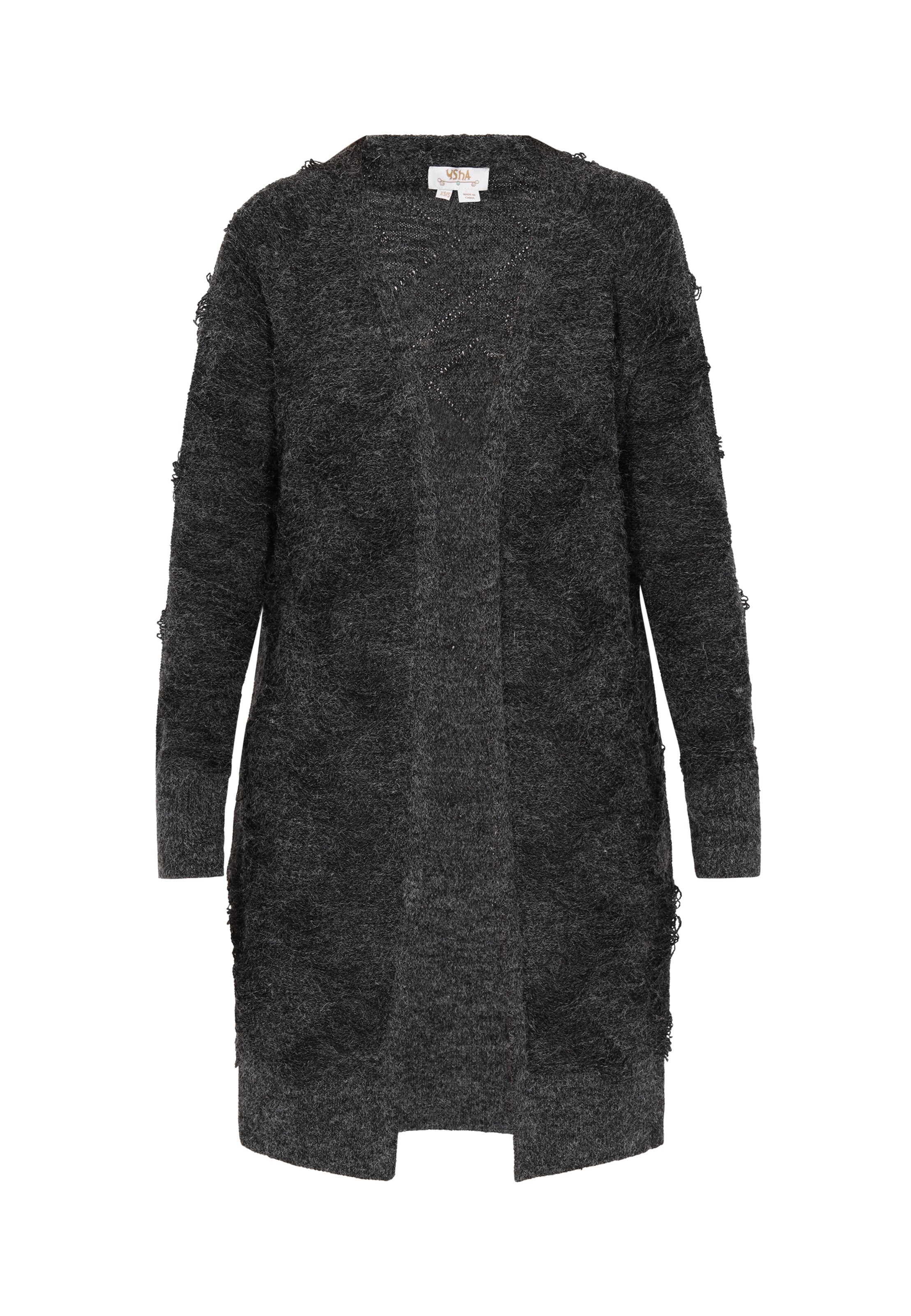 usha FESTIVAL Knit cardigan in Black: front