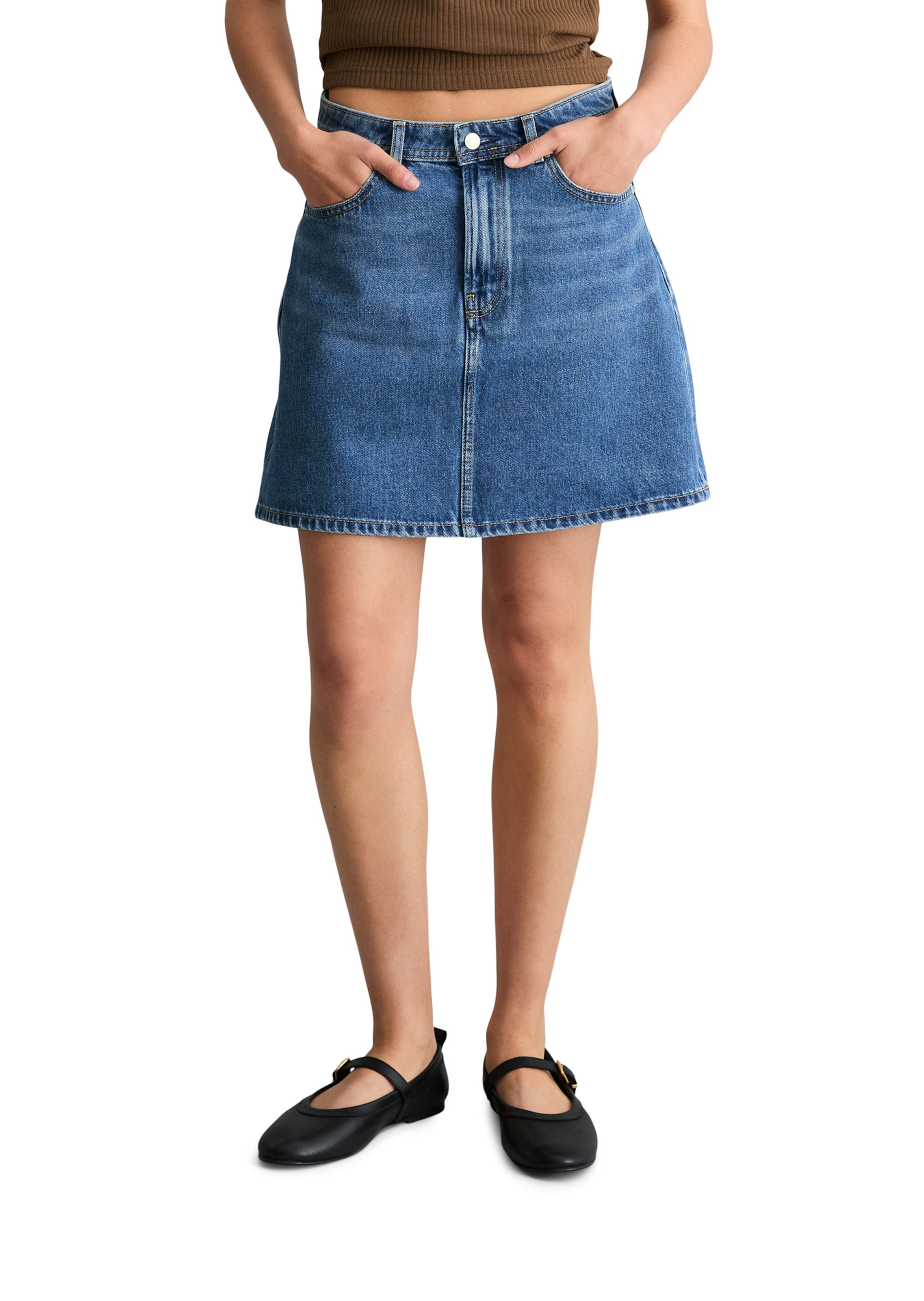 Jupe Marc O'Polo DENIM en bleu : devant