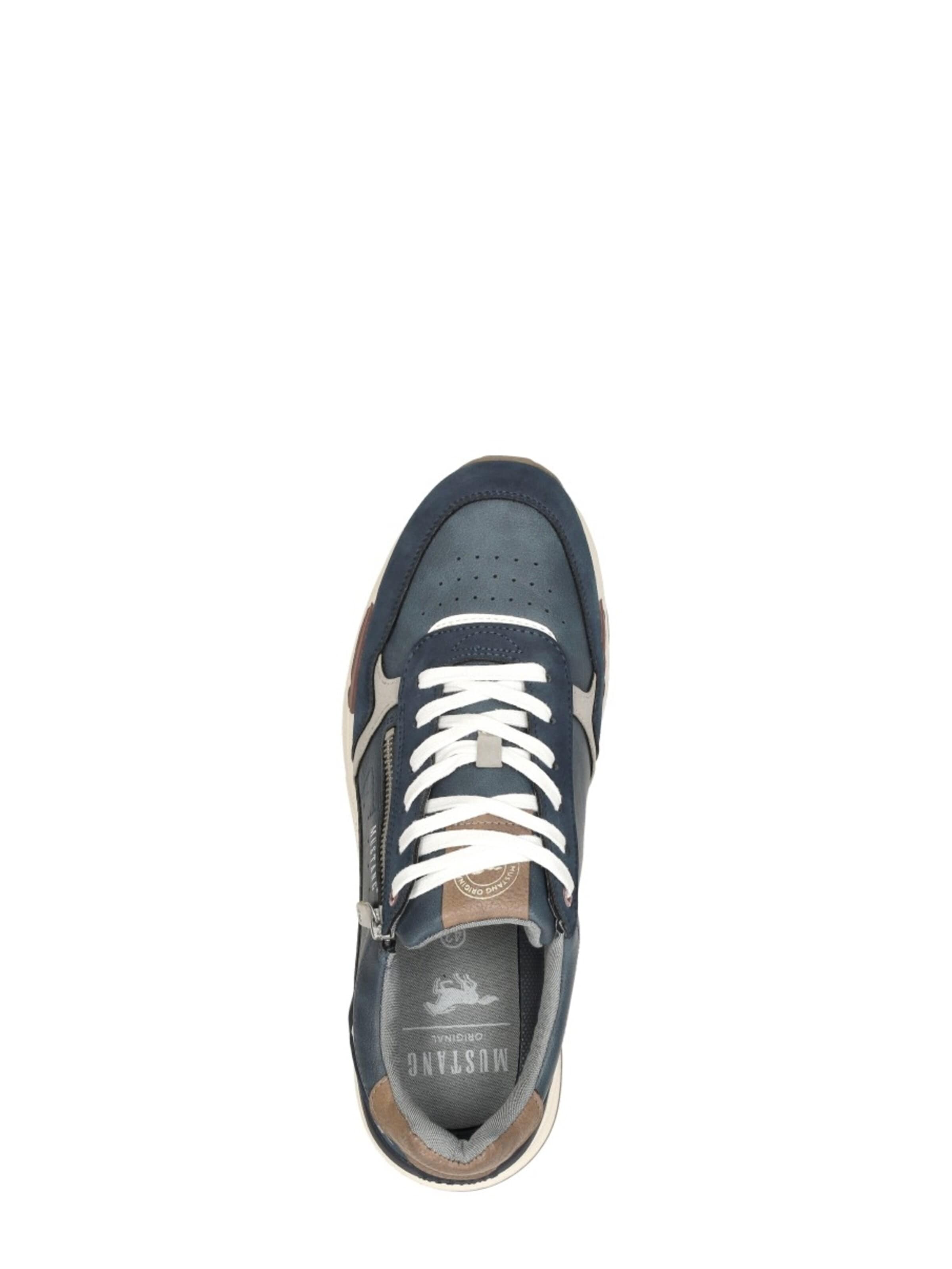 Baskets basses 'Sneakers Laag' MUSTANG en bleu