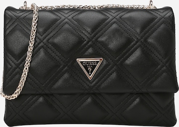 GUESS - Mala de ombro 'Deesa' em preto: frente