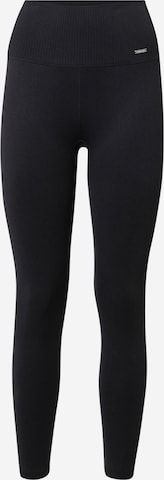 Skinny Pantaloni sportivi di aim'n in nero: frontale