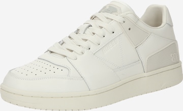 Sneaker low 'SAVA' de la GUESS pe alb: față