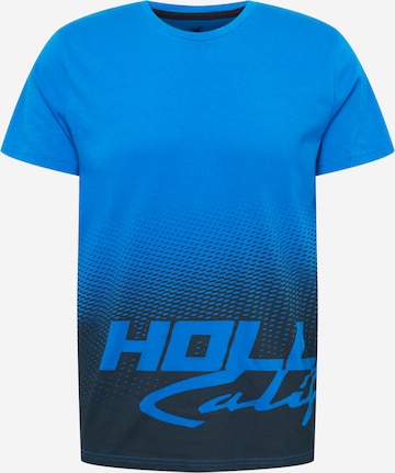 HOLLISTER Тениска 'WHOLESALE' в синьо: отпред