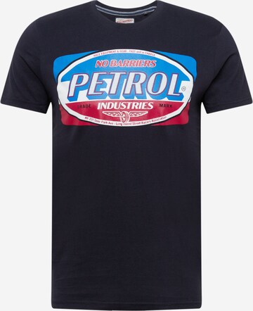 T-Shirt Petrol Industries en bleu : devant