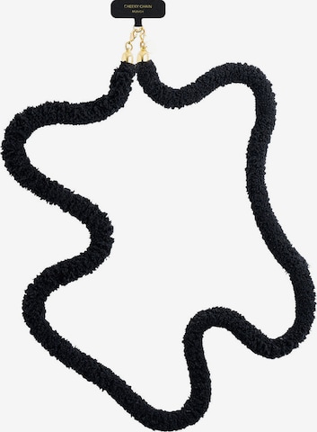 Cheeky Chain Munich Handykette 'Teddy' in Schwarz: Vorderseite