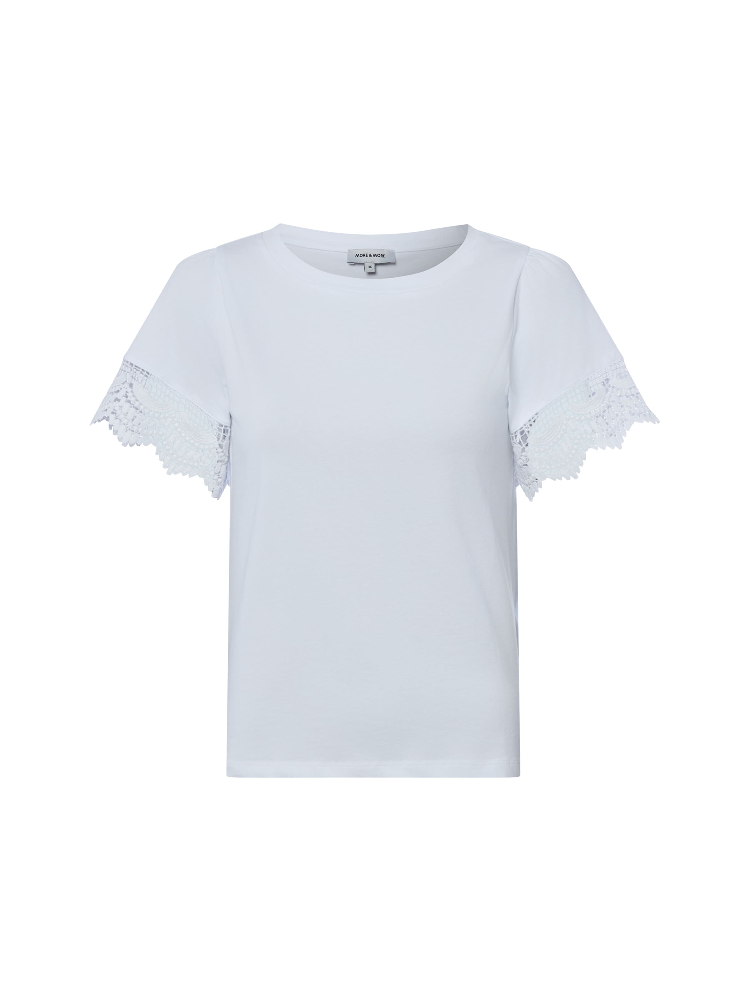 T-shirt MORE & MORE en blanc : devant