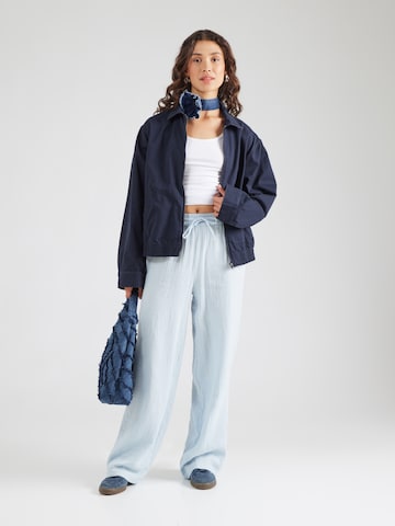 Wide leg Pantaloni 'PCSASTINA' di PIECES in blu