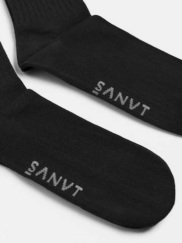 SANVT Socks 'The Half-Rib Socks (2 Pack)' in Black