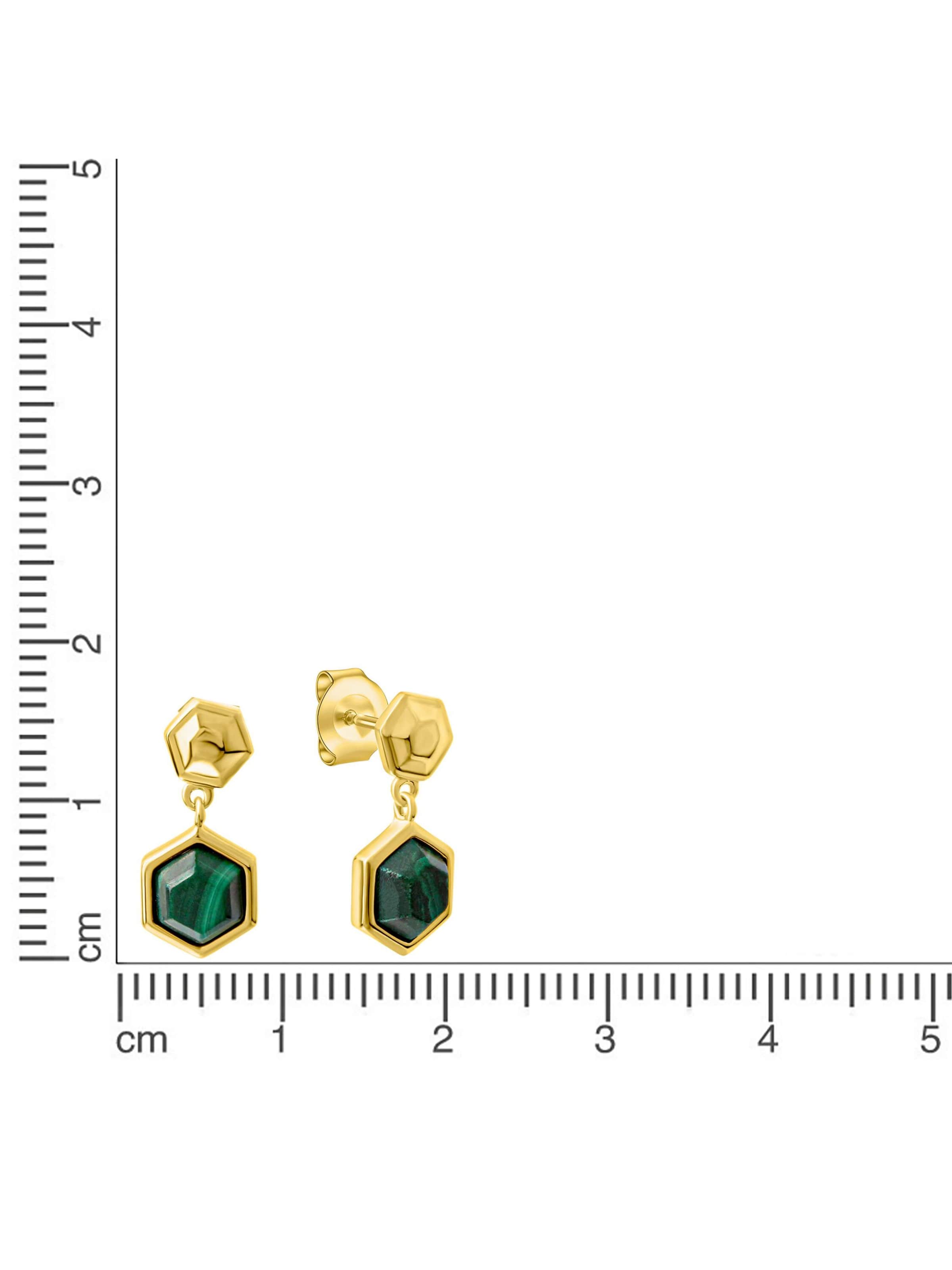 CELESTA Ohrstecker in Gelb: Vorderseite