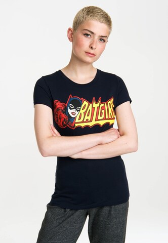 LOGOSHIRT Shirt 'Batgirl' in Blue: front