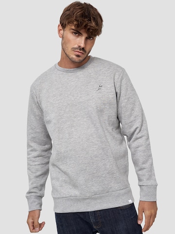 Mikon Sweatshirt 'Feder' in Grau