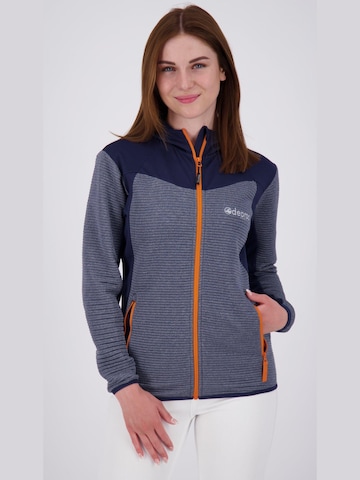 deproc Fleecejacke 'ELM WMN'‌‌‌‌‌‌ in Blau: Vorderseite