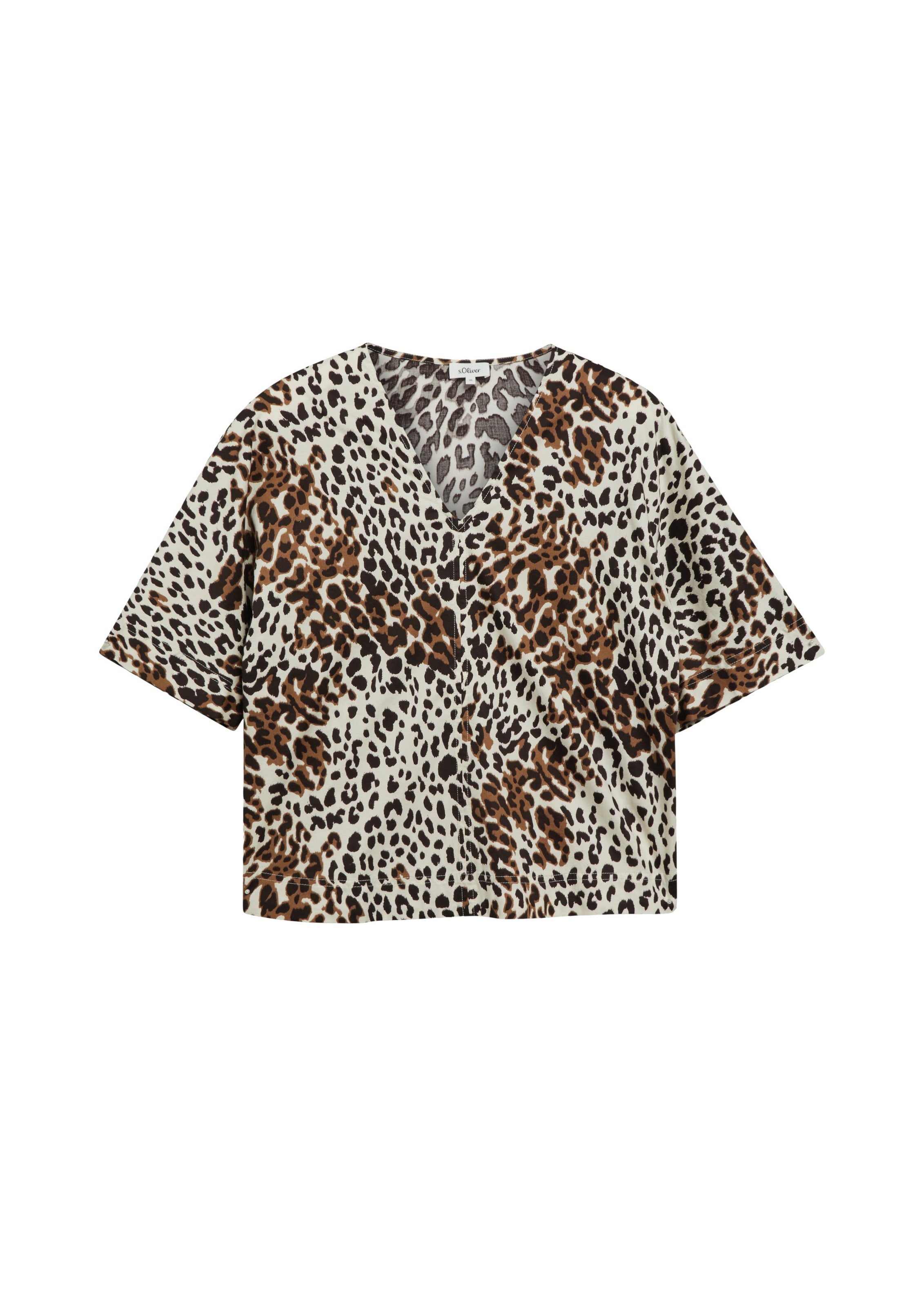 s.Oliver Blouse in Beige: voorkant