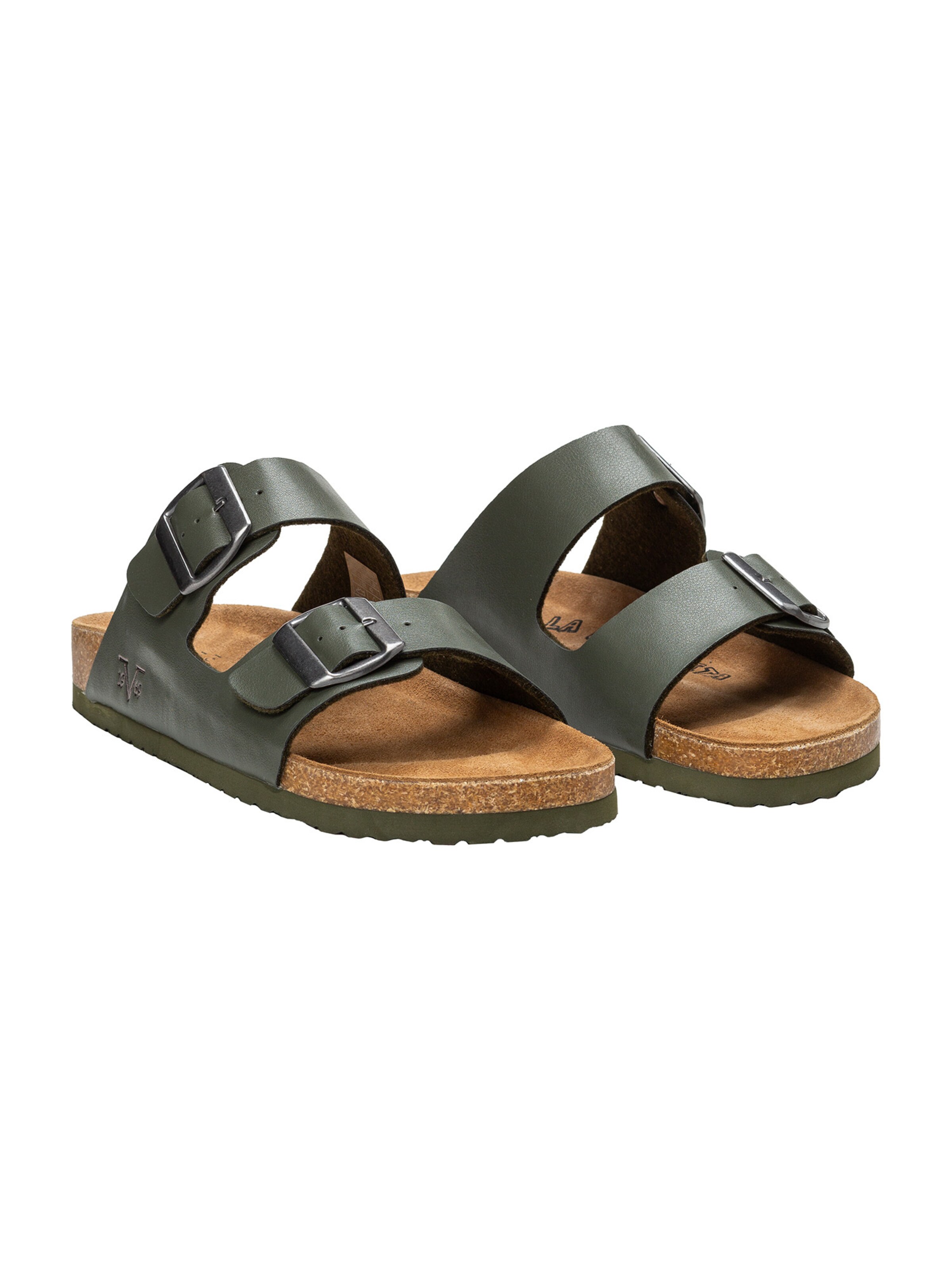 19V69 ITALIA Muiltjes 'Sassuolo' in Groen