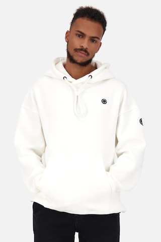 Alife and Kickin - Sudadera 'Yannis' en blanco: frente