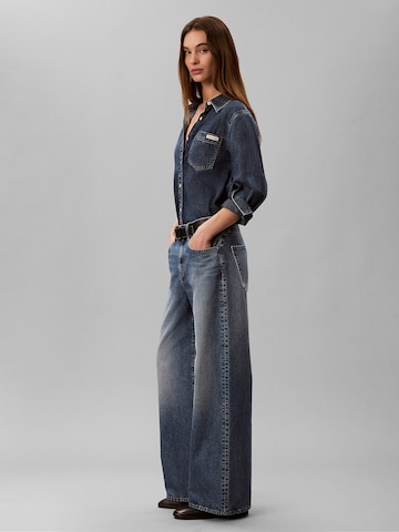 Wide Leg Jean Calvin Klein Jeans en bleu