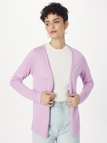 Kaffe Knit Cardigan 'Fenia Astrid' in Purple: front