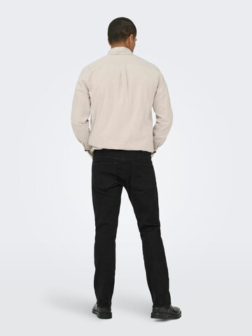 Only & Sons Baggy Jeans 'Weft' in Black