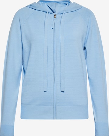 usha BLUE LABEL Zip-Up Hoodie in Blue: front