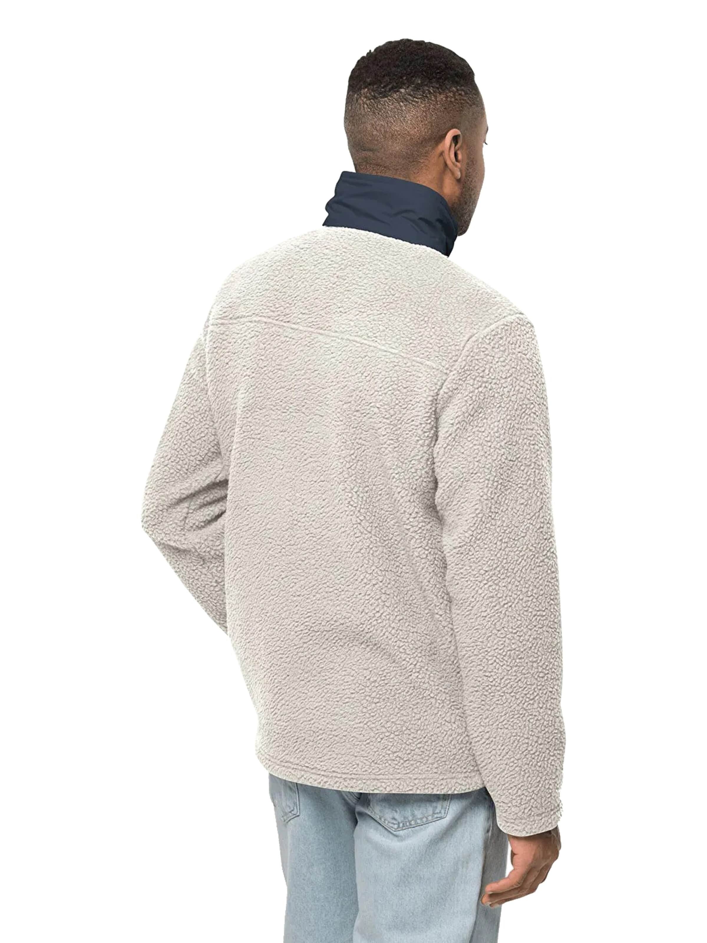 JACK WOLFSKIN Fleece jas 'Jack Wolfskin Kingsway Fleece M' in Wit